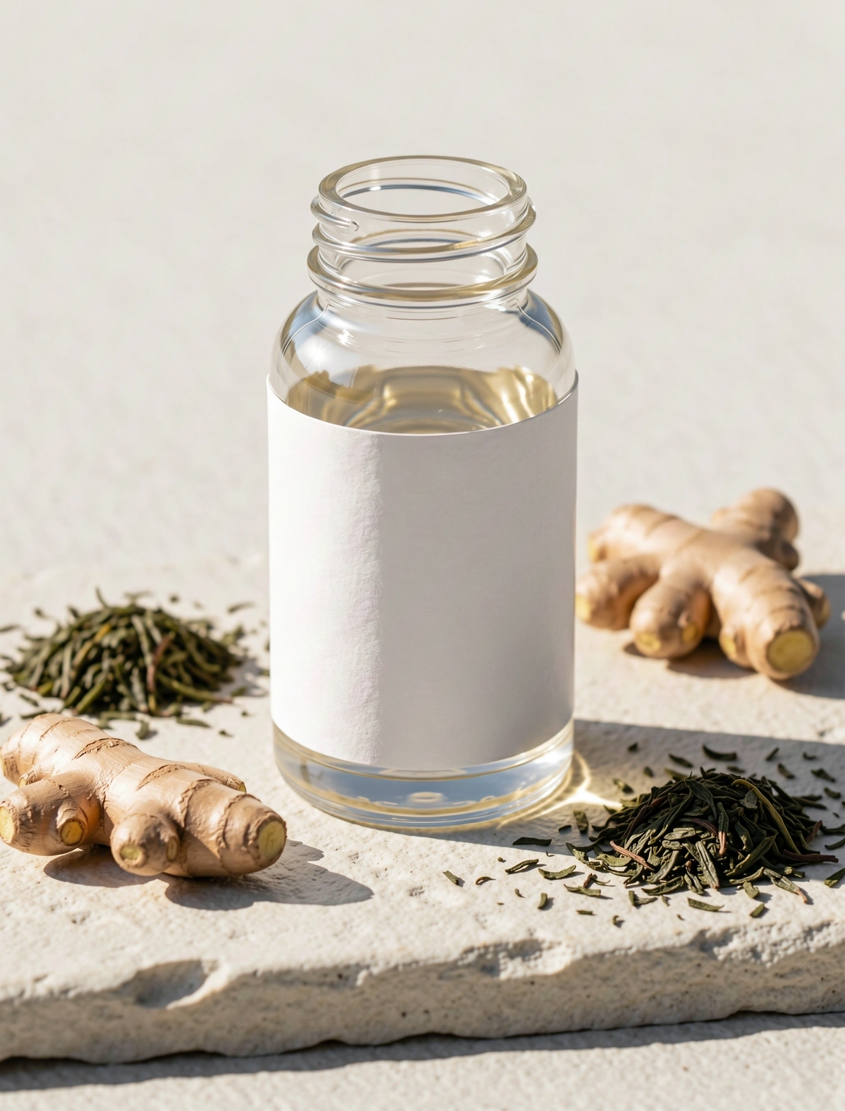 Premium botanical supplement presentation